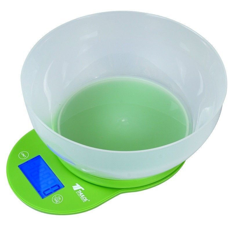 BÁSCULA DE COCINA 5 KG. CAP. BOWL 2L VERDE