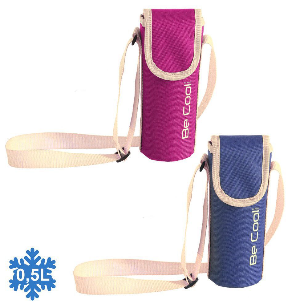 NEVERA ''BASIC'' 2/C 6 X 20 CM BOLSA TERMICA BOTELLA MEDIO LITRO