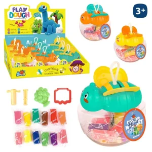 S/12 PASTILLA PLASTILINA 3/M 12 CM INCLUYE MOLDES Y ACC- CADA PIEZA CON ETIQUETA COLGANTE- CAJA EXPOSITORA 9 UDS