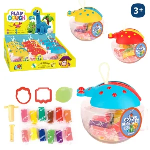 S/13 PASTILLA PLASTILINA 3/M 12 CM INCLUYE MOLDES Y ACC- CADA PIEZA CON ETIQUETA COLGANTE- CAJA EXPOSITORA 9 UDS