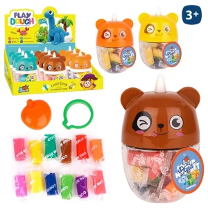 S/14 PASTILLA PLASTILINA 3/M 13 CM INCLUYE MOLDES Y ACC- CADA PIEZA CON ETIQUETA COLGANTE- CAJA EXPOSITORA 9 UDS