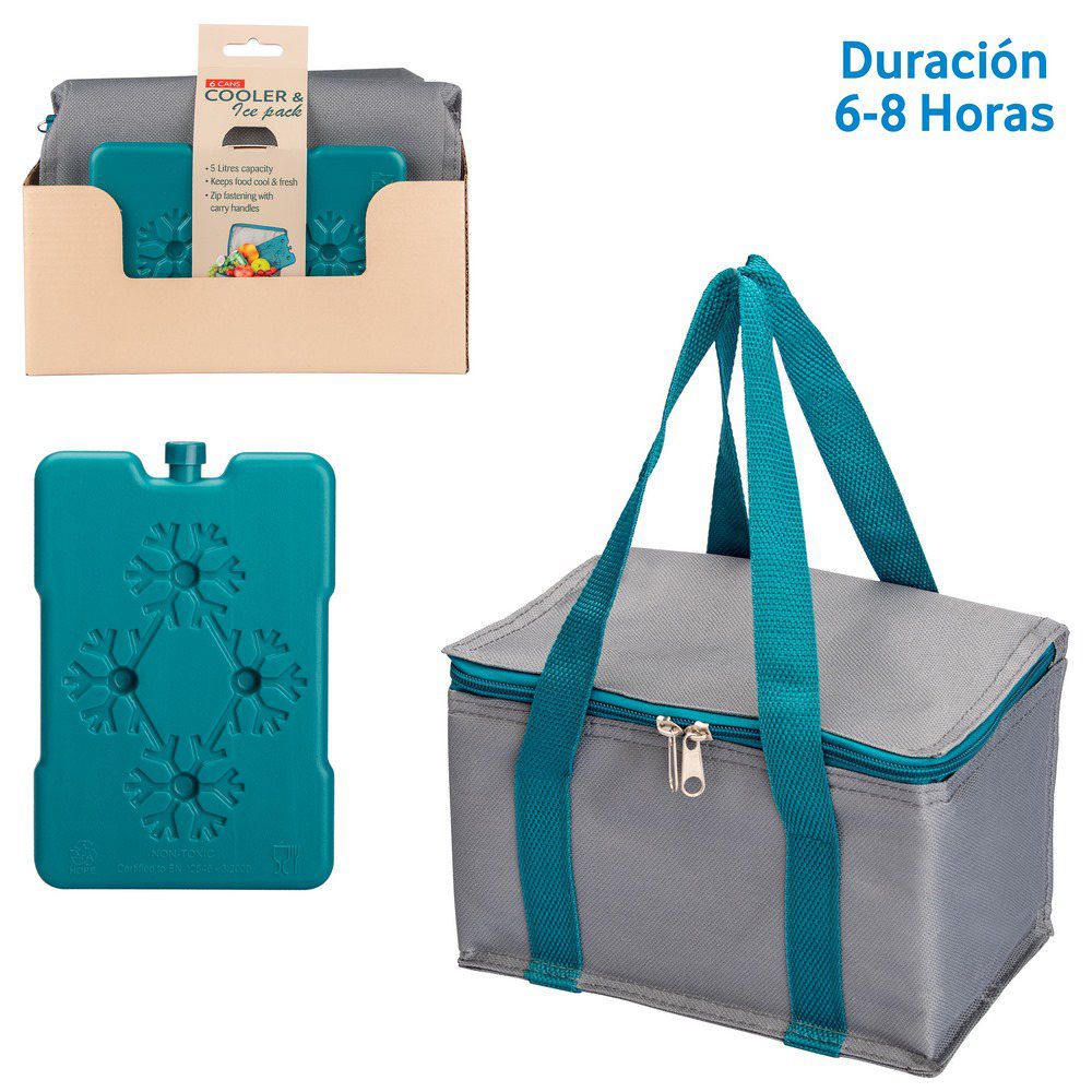 NEVERA 5 LITROS Y ACUMULADOR 200 CC CAJA EXPOSITORA 6 PACKS
