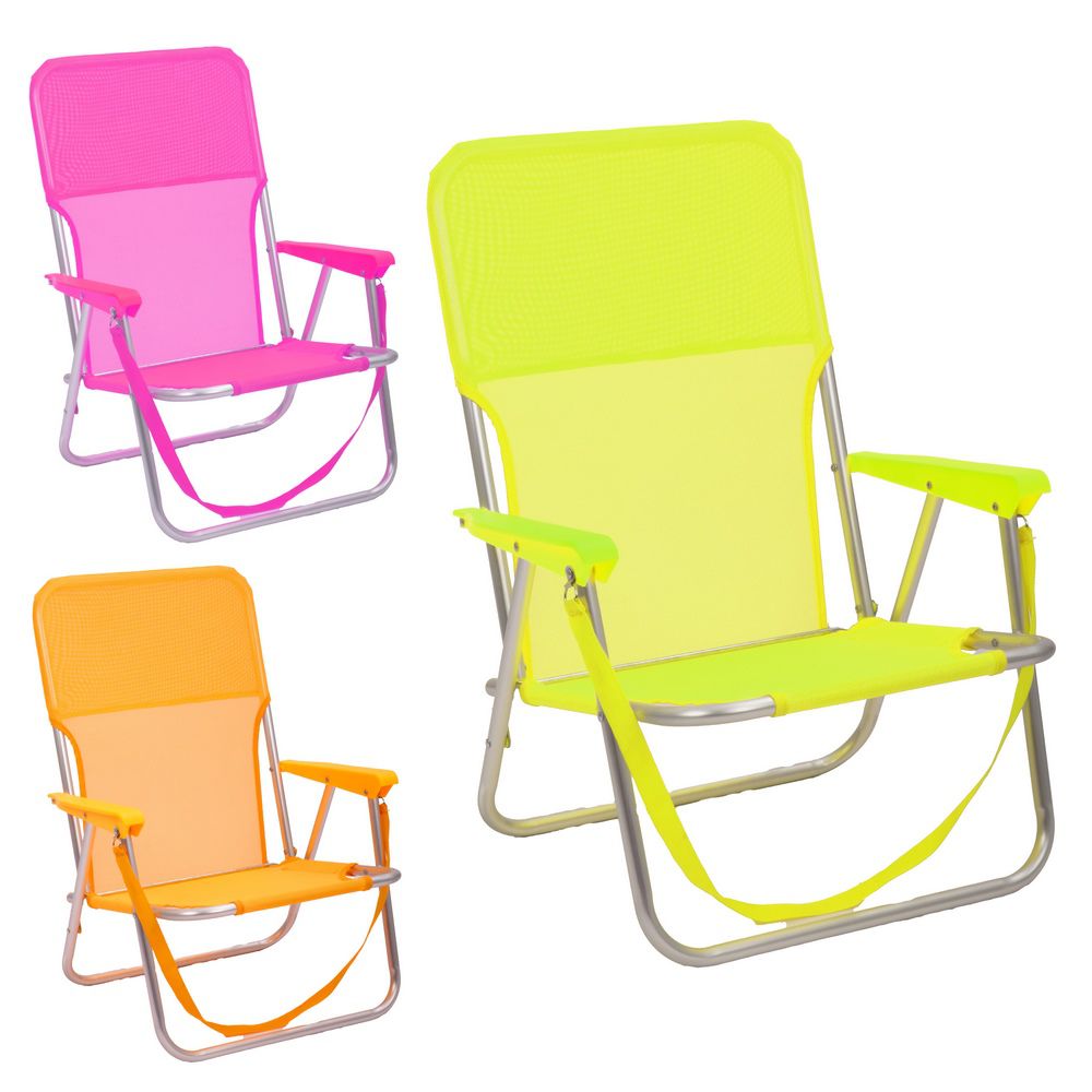 SILLA FIJA ALU/TEXT NEÓN 3/C PLAYERA 54 X 40 X 71 CM TEXTILENO 1X1 - TUBO 19 X 1,2 MM