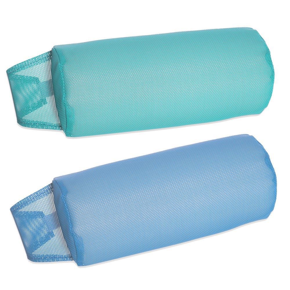 ALMOHADA SILLA PLAYA TEXTILENO 2/C CON GOMA ELÁSTICA. 4 COLORES (AZUL, AGUAMARINA, ROSA Y CORAL)