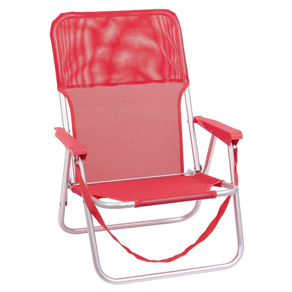 SILLA FIJA PLAYA ALUM / TEXTILENO CORAL 54 X 40 X 71 CM TUBO ALUMINIO 22 MM - TEXTILENO 1 X 1