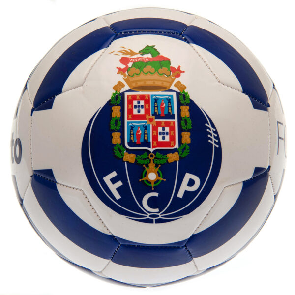 FC Porto ball white with blue stripes & logo's size 5