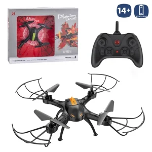 RADIO CONTROL DRON PHANTOM DRON 40 CM DRON 4 CANALES Y Y 6 EJES. MANDO PALANCA PILAS 3XAAA NO INCL. BATERIA INCLUIDA 3,7V 400 MHZ. CARGA USB 1 HR DE CARGA Y 8 MINUTOS