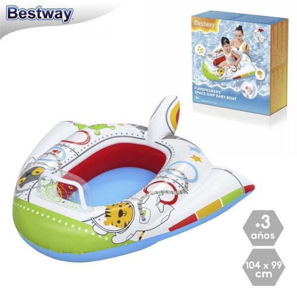 BARCA INFANTIL AVIÓN 3-6 AÑOS 104 X 99 CM CAJA IMPRESA
