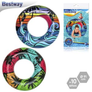 CIRCULAR CON ASAS PARADISE 2/M HINCHABLE 91 CM PRESENTADO EN BOLSA PESTAÑA