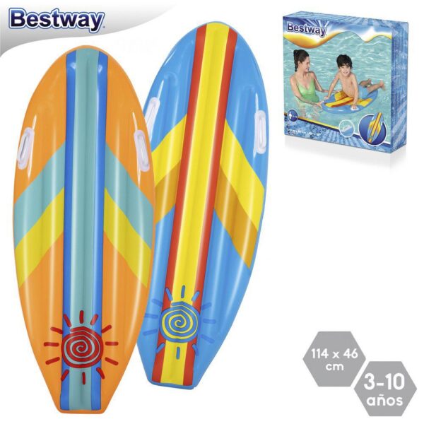 COLCHÓN SURF 2/C HINCHABLE 114 X 46 CM CAJA IMPRESA