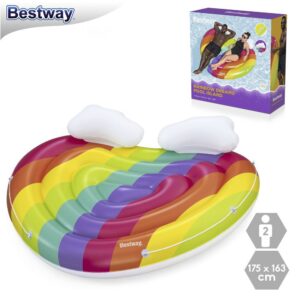ISLA RAINBOW HINCHABLE 175 X 163 CM CAJA IMPRESA