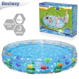 PISCINA FONDO MARINO 183 X 33 CM CAJA IMPRESA