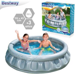 PISCINA HINCHABLE SPACE SHIP 157 X 43 CM CAJA IMPRESA