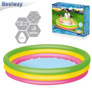 PISCINA SUMMER SET 152 X 30 CM SUELO INFLABLE IDEAL PARA NIÑOS PEQUEÑOS-CAJA IMPRESA