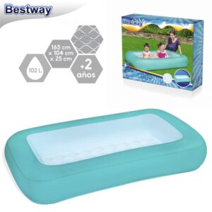 PISCINA BEBÉ 165 X 104 X 25 CM SUELO INFLABLE IDEAL PARA NIÑOS PEQUEÑOS- CAJA IMPRESA