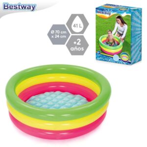 PISCINA SUMMER SET 70 X 24 CM SUELO INFABLE IDEAL PARA ÑIÑOS PEQUEÑOS - CAJA IMPRESA