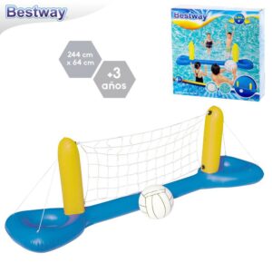 JUEGO VOLEYBALL CON PELOTA HINCHABLE 243 X 63,50 CM 243X63,5 CM- PELOTA INCLUIDA- CAJA IMPRESA