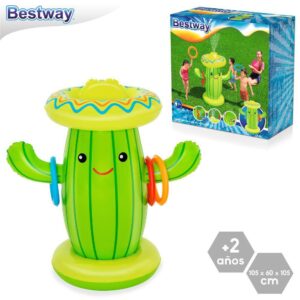 ROCIADOR SPRAY CACTUS HINCHABLE 105 X 60 X 105 CM CONECTABLE MANGUERA FUNCIÓN SPRAY- CAJA IMPRESA