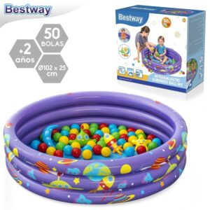 PISCINA INFANTIL CON BOLAS 102 X 25 CM INCLUYE 50 BOLAS, CAJA IMPRESA