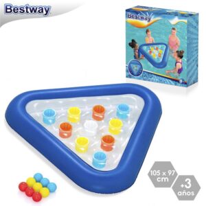 JUEGO ENCESTA BOLA HINCHABLE 105 X 97 CM INCLUYE 12 BOLAS- CAJA IMPRESA