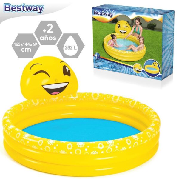 PISCINA ACTIVIDADES EMOJI HINCHABLE 165 X 144 X 69 CM CAJA IMPRESA