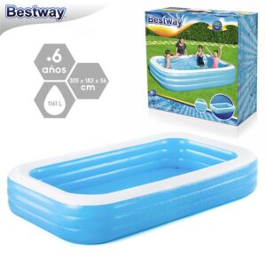 PISCINA FAMILY BLUE HINCHABLE 305 X 183 X 56 CM CAJA IMPRESA