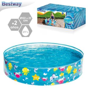 PISCINA PAREDES PVC FONDO MARINO 122 X 25 CM CAJA IIMPRESA