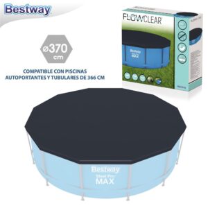 COBERTOR PISCINA TUBULAR/AUTOPORTANTE 366 CM APTO PARA PISCINAS 366 CM TUBULARES Y AUTOPORTANTES BESTWAY