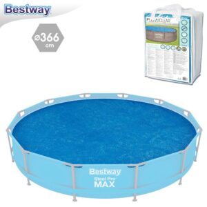COBERTOR SOLAR PISCINA TUBULAR 366 CM APTAS PISCINA TUBULARES REDONDAS 305 METR0S- CAJA IMPRESA
