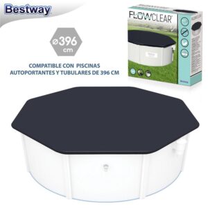 COBERTOR PISCINA TUBULAR/AUTOPORTANTE 396 CM APTA PARA PISCINAS TUBULARES Y AUOTOPORTANTES DE 396 CM - CAJA IMPRESA