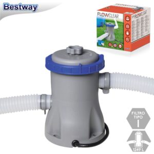 DEPURADORA 1.249 L/H PISCINA 1250 LITROS / 33O GALONES -CAJA IMPRESA