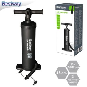 HINCHADOR MANUAL 48 CM CAPACIDAD INFLADO 2.00 CC - 3 VALVULAS - CAJA IPRESA