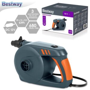 COMPRESOR MECHERO ALTA POTENCIA CONEXIÓN A MECHEOR 12 V- CONTIENE 3 ADAPTADORES- CAJA IMPRESA