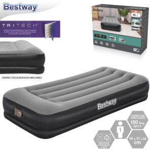 CAMA AIRE TRITECH HINCHADOR INTEGRADO 191 X 97 X 36 CM 150 SEGUNDOS HINCHADO - CAJA IMPRESA
