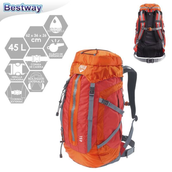 MOCHILA MONTAÑA 45 LITROS BARRIER PRESENTACIÓN BOLSA CON PESTAÑA