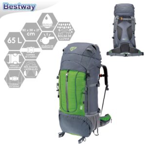 MOCHILA MONTAÑA 65 LITROS FLEXAIR ESTRUCTURA DE ALUMINIO - PRESENTACIÓN BOLSA CON PESTAÑA
