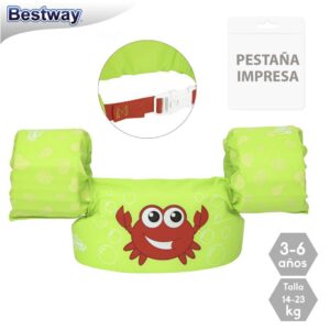 CHALECO/MANGUITOS INFANTIL 3-6 AÑOS CHALECO CAMISETA- APTO PARA NIÑOS ENTRE 14-23 KG