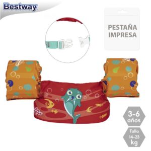 CHALECO/MANGUITOS INFANTIL 3-6 AÑOS CHALECO CAMISETA- APTO PARA NIÑOS ENTRE 14-23 KG