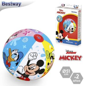 PELOTA 'MICKEY' HINCHABLE 51 CM CAJA IMPRESA