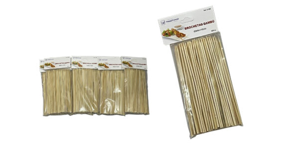 BROCHETAS BAMBÚ 20CM  P/80