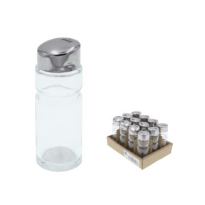 SALERO VIDRIO C/TAPON INOX. 160 ML