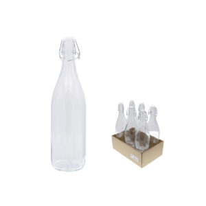 BOTELLA HERMETICA VIDRIO RED. 500 ML