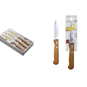 CUCHILLO PELAPATATAS ACERO INOX. MANGO MADERA 185MM