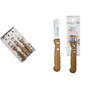 CUCHILLO DE UNTAR ACERO INOX. MANGO MADERA 165MM