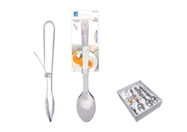 PINZA CUCHARAS ACERO INOX. 25CM