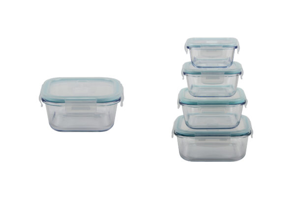 FIAMBRERA DE CRISTAL 12*12*6.6 CM - 320 ML