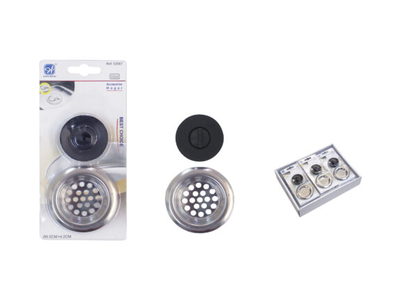 TAPON Y REJILLA FREGADERO  Ø6.5+4.2CM