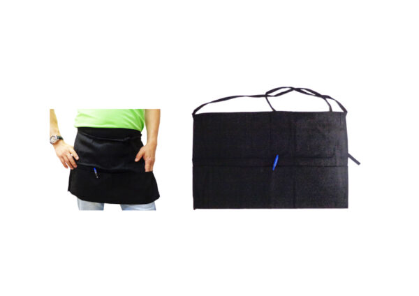 DELANTAL CAMARERO NEGRO  54X34
