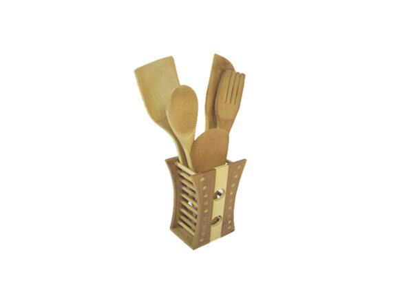 UTENCILLO COCINA BAMBU SET 6 PCS