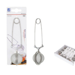 PINZA BOLA DE TÉ INOX. Ø4.5 X 15CM